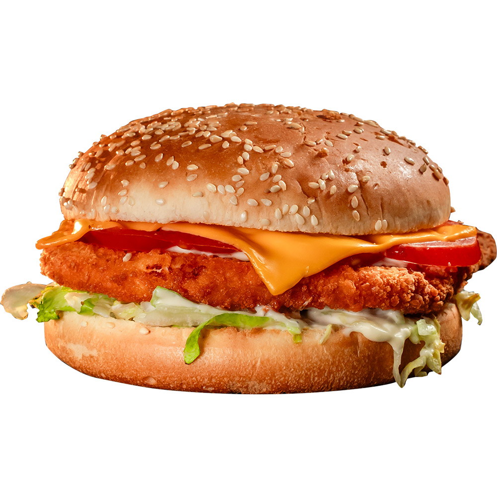 CHICKEN CHEESY BURGER