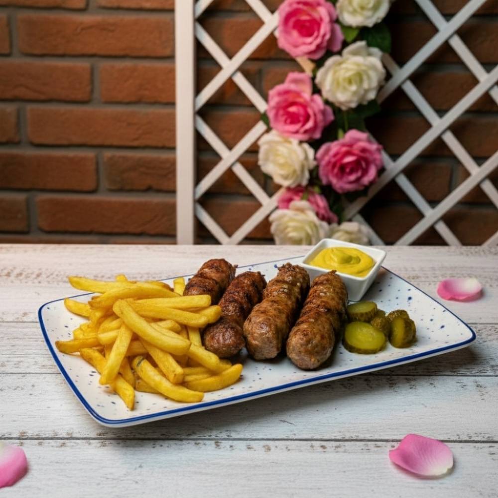 PLATOU MIX 4 MICI CU CARTOFI PRĂJIȚI ȘI MURĂTURI