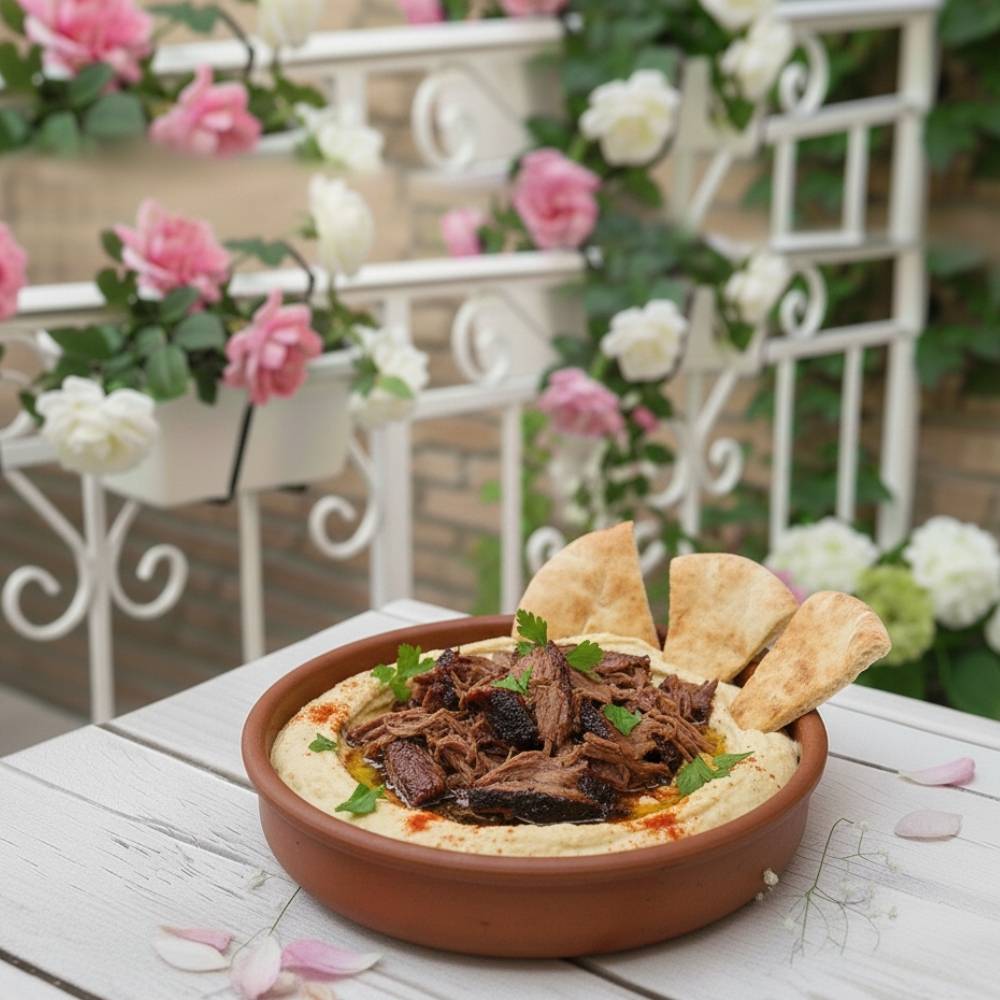 HUMMUS CU BRISKET DE VITĂ