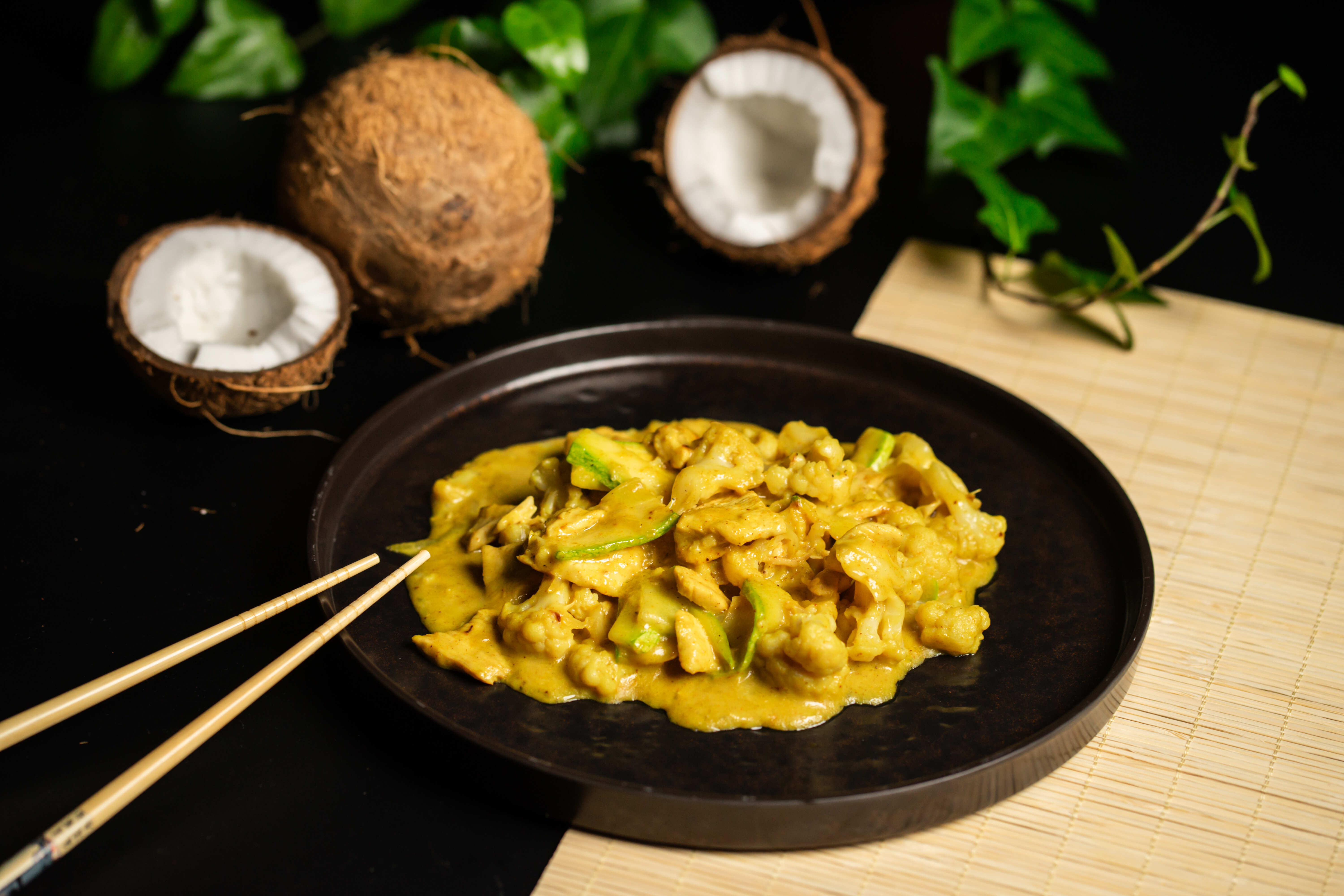 Piept de pui cu lapte de cocos