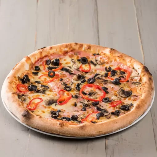 PIZZA PROSCIUTTO FUNGHI GIGANT 50 CM