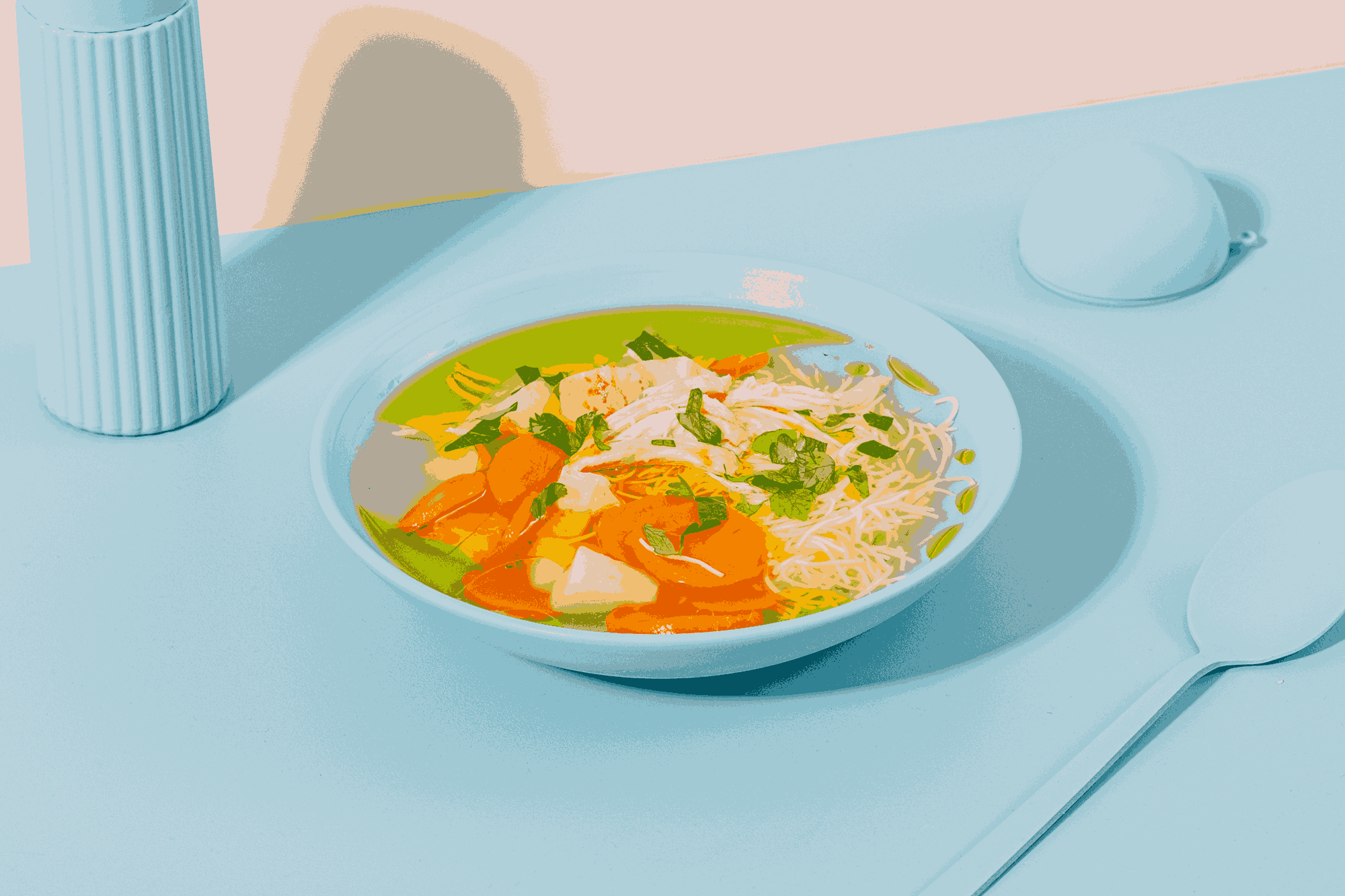 Supa de pui cu taietei 400ml/50gr