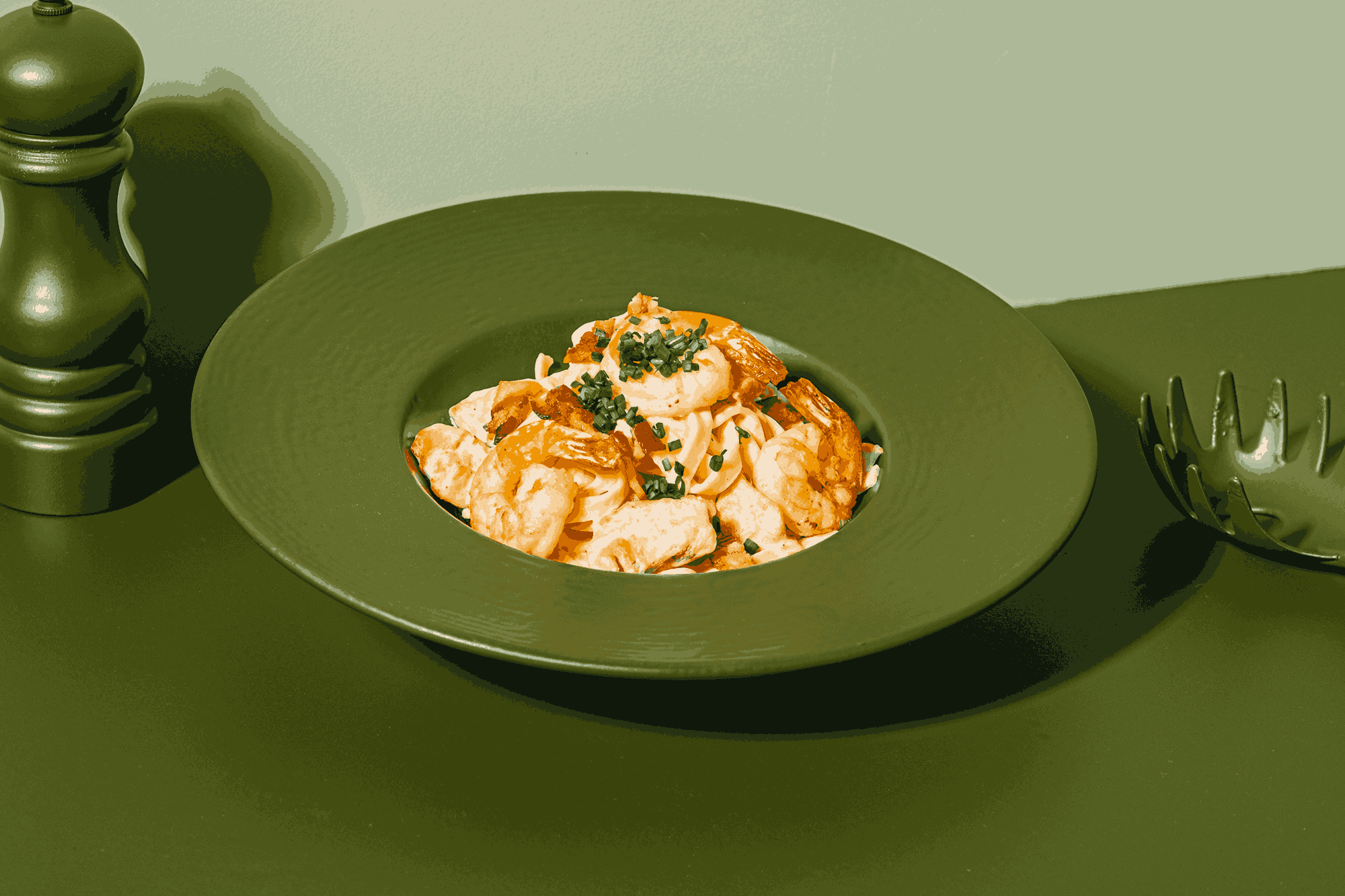 Tagliatelle cu Pui si Creveti 400gr