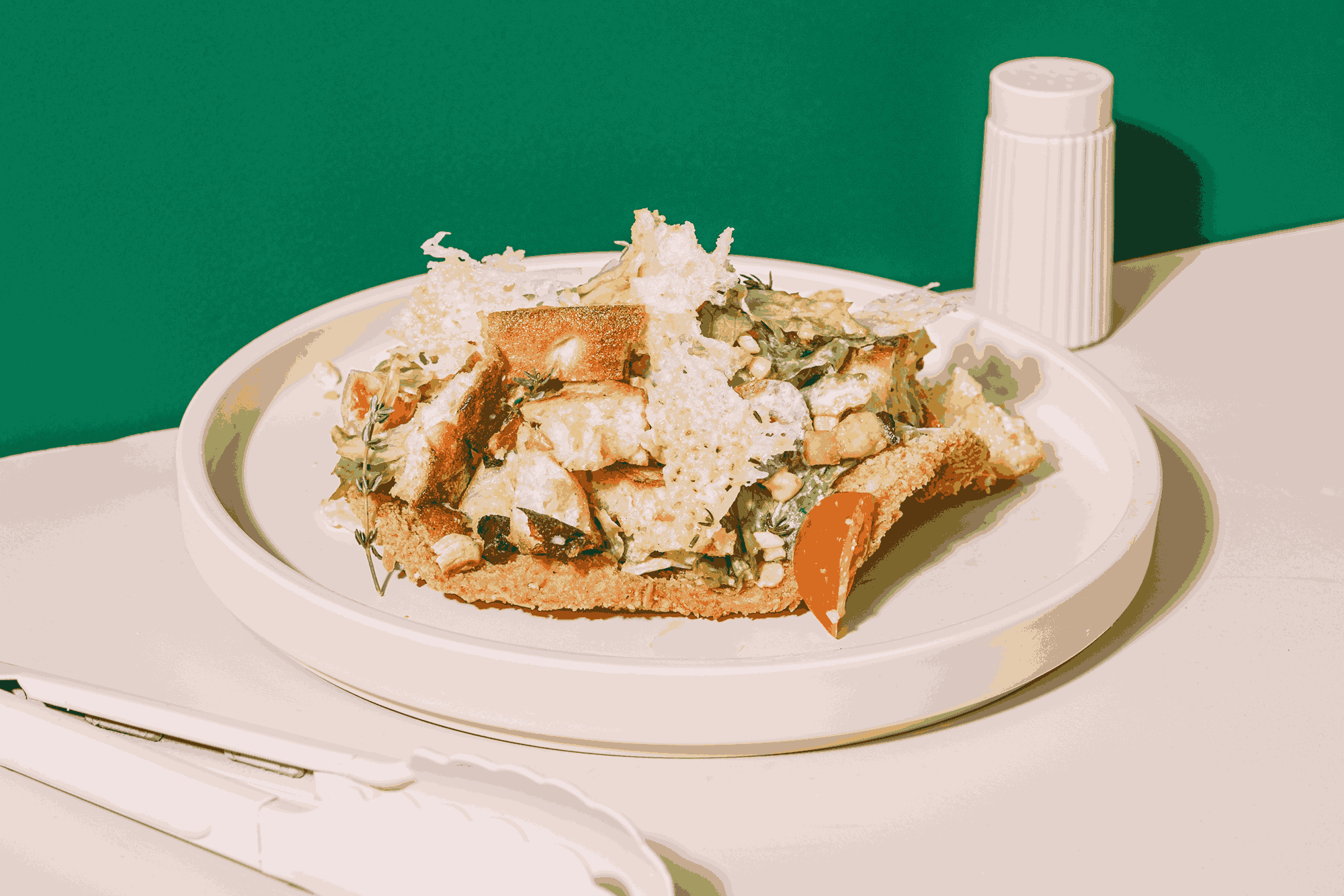 Salata Caesar cu Pui Crispy 420gr